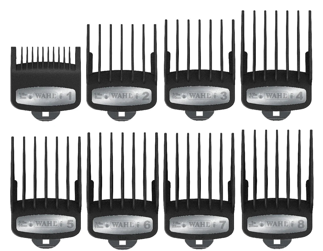 WAHL Premium Cutting Guides 1-8
