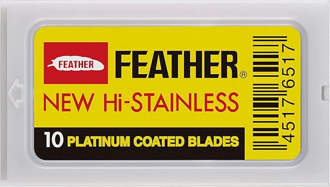 Feather Hi-Stainless Platinum lade double edge 10 pack