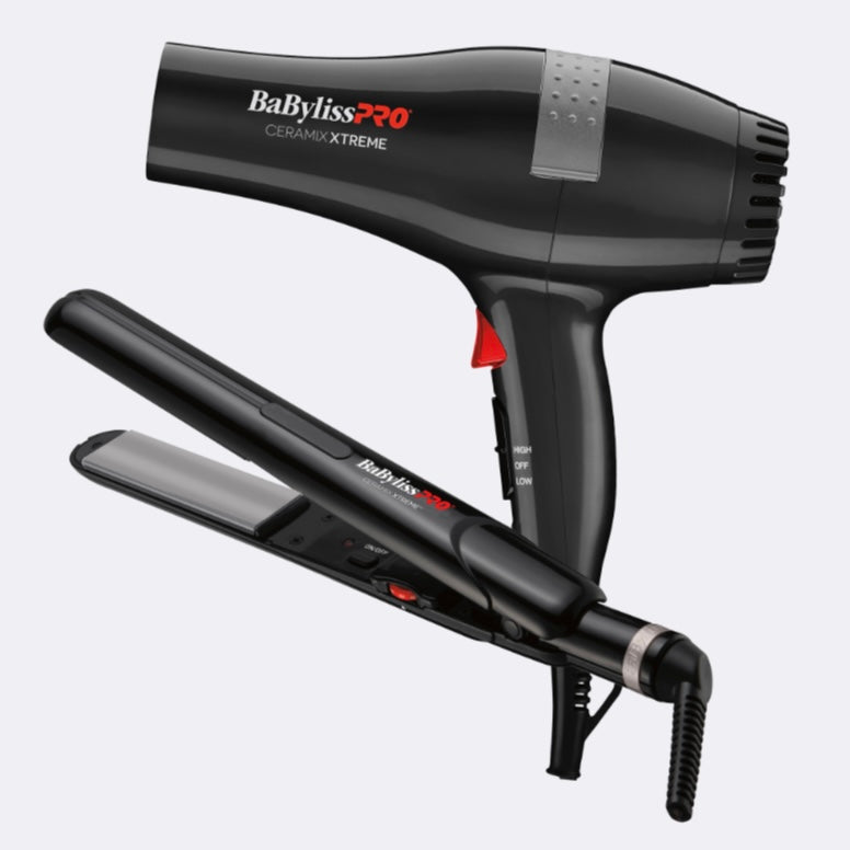BABYLISSPRO® CERAMIX XTREME™ HAIRDRYER AND FLAT IRON DUO