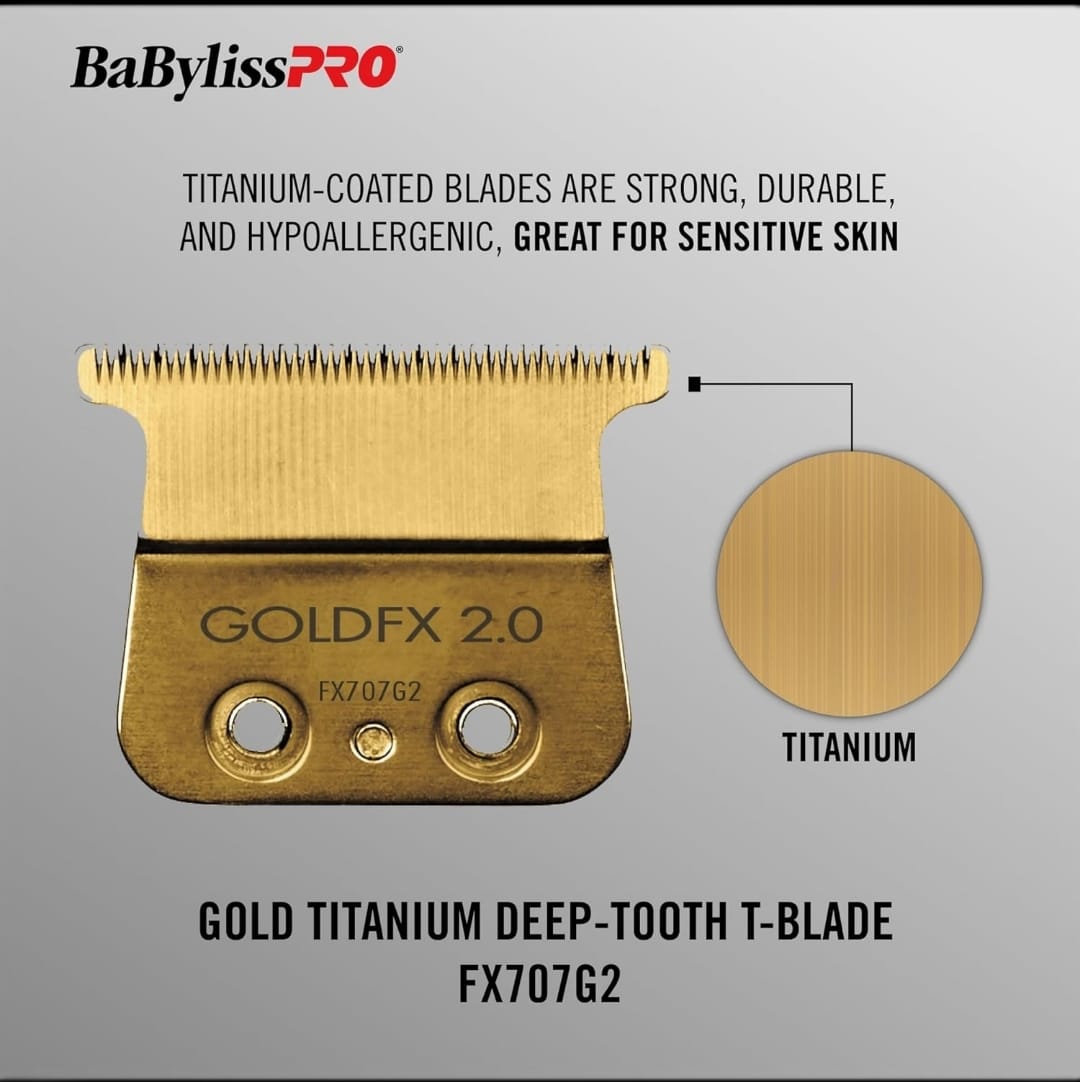 BaBylissPRO® Replacement Gold Titanium Deep-Tooth T-Blade