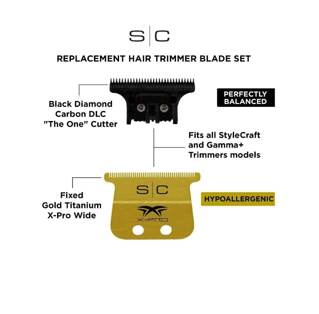 Style Craft SC527GB trimmer blade x-pro Wide fixed "THE ONE"