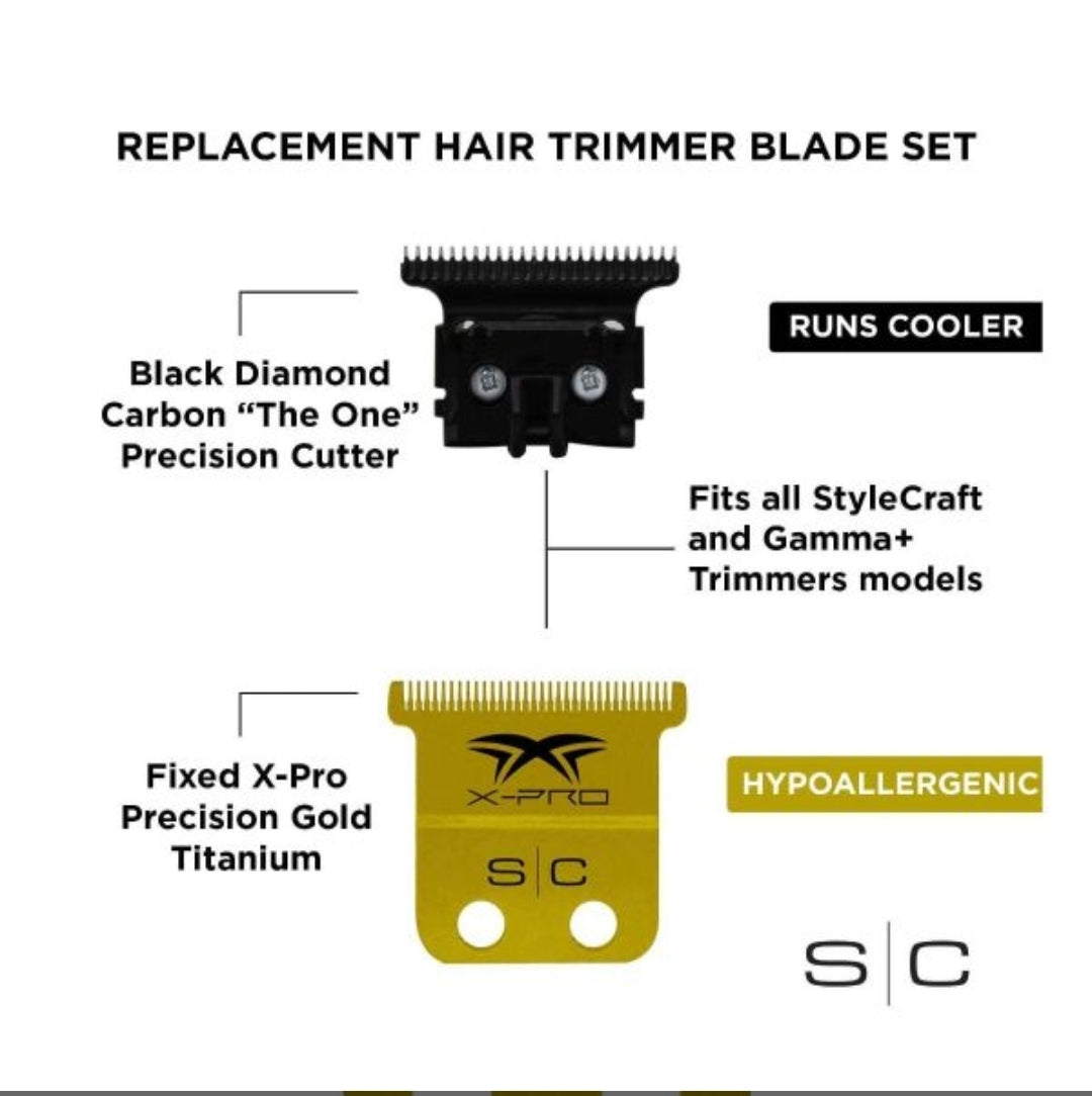 Style Craft SC523GB trimmer blade x-pro PRECISION fixed "THE ONE"