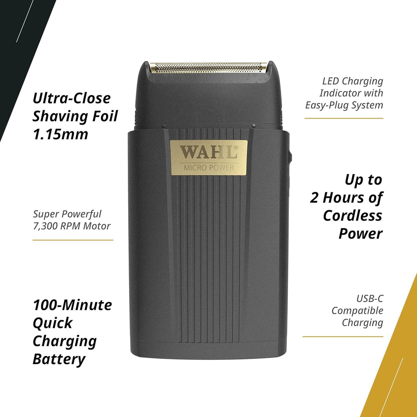 WAHL Micro Power Cordless Single Foil Shaver