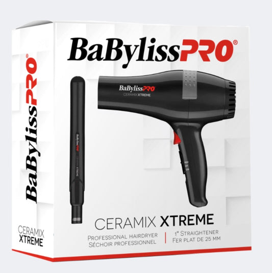 BABYLISSPRO® CERAMIX XTREME™ HAIRDRYER AND FLAT IRON DUO