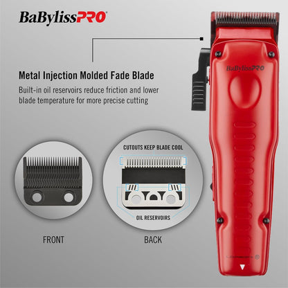 BaBylissPRO® FXONE™ Lo-ProFX Limited Edition Matte Red Clipper