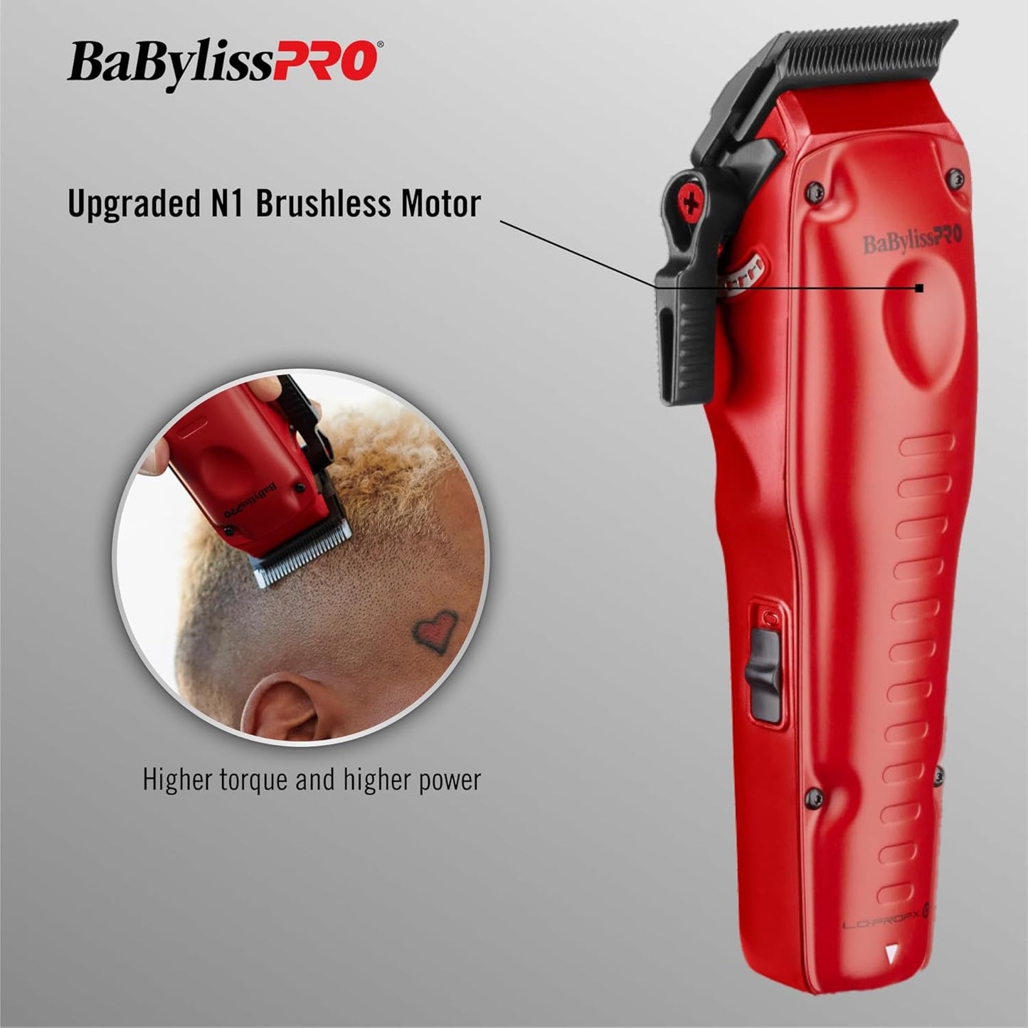 BaBylissPRO® FXONE™ Lo-ProFX Limited Edition Matte Red Clipper