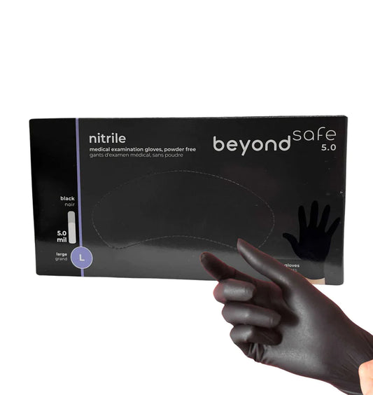 Nitrile gloves black small