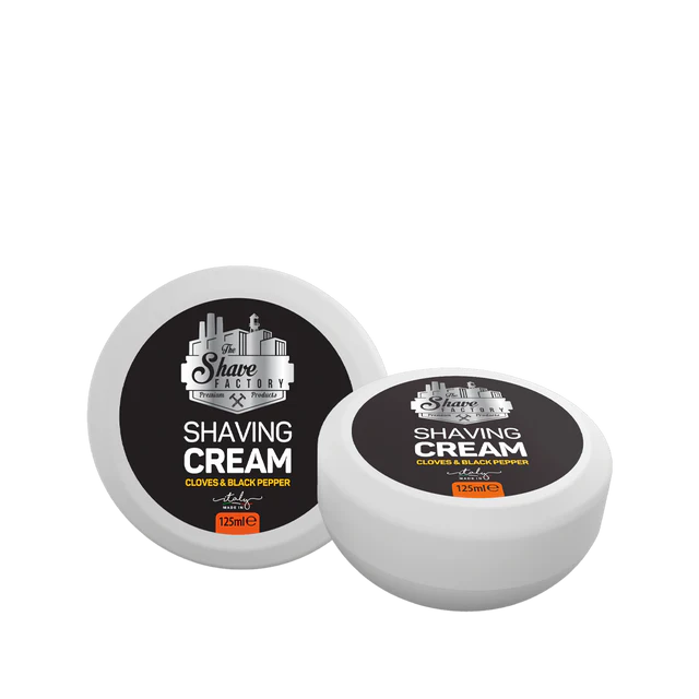 The Shave Factory - Shaving Cream Puck - Cloves and Black Pepper 125ml