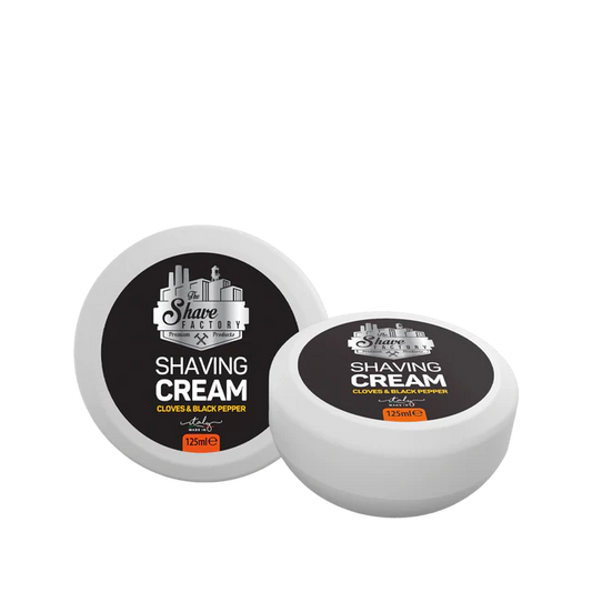 The Shave Factory - Shaving Cream Puck - Cloves and Black Pepper 125ml