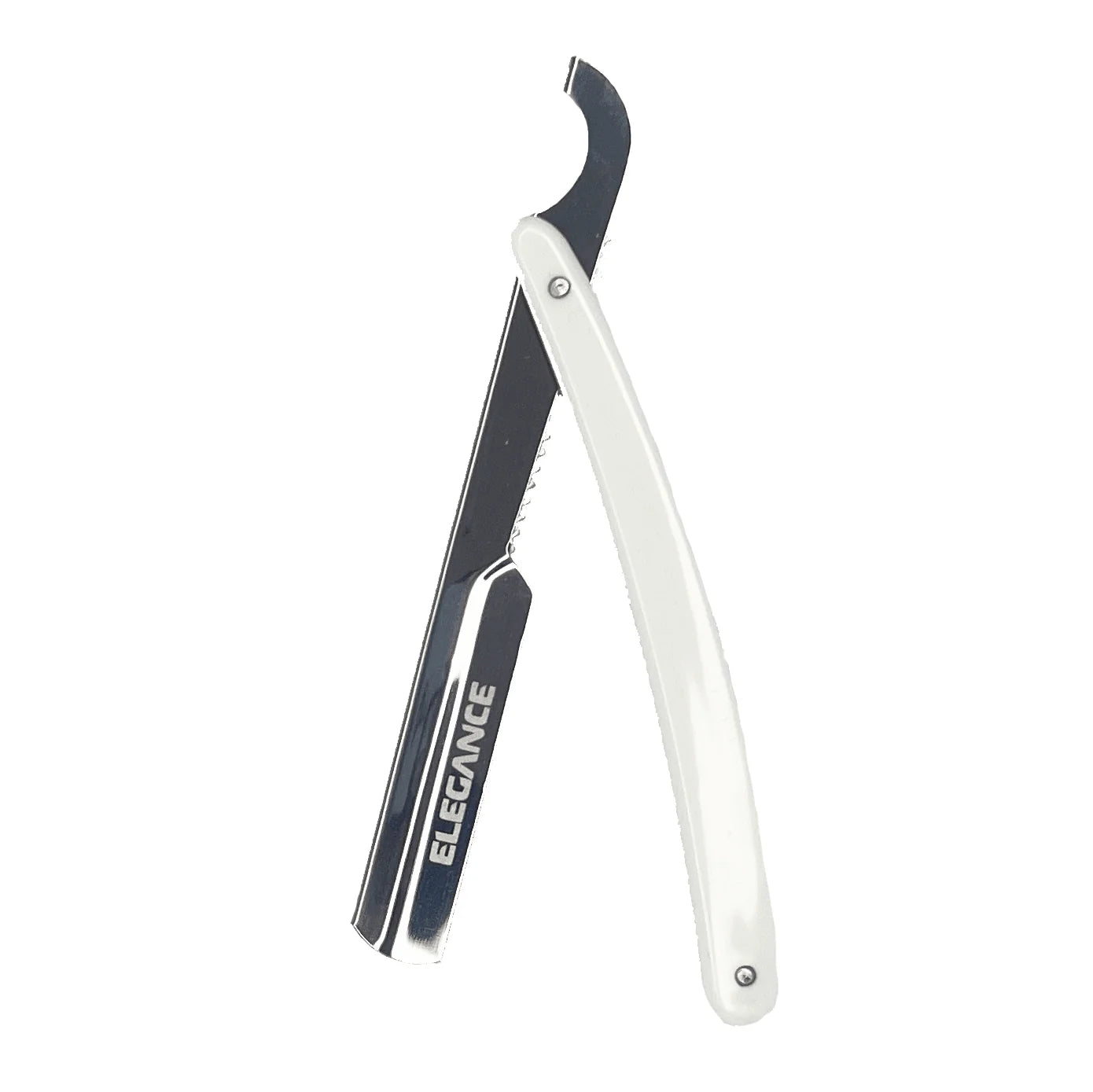 Elegance Turkish razor white and Silver