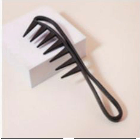 Wide Tooth Black Comb