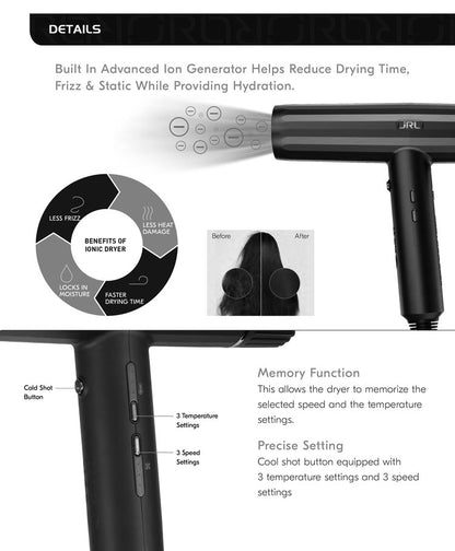 JRL Forte Pro | BlowDryer Black