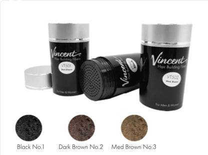 Vincent hair building fiber Black VT500