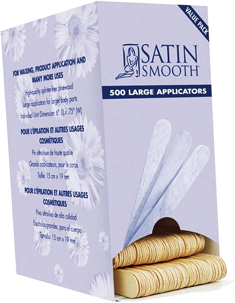 Satin Smooth Large Applicator Sticks 50 PCS WAX