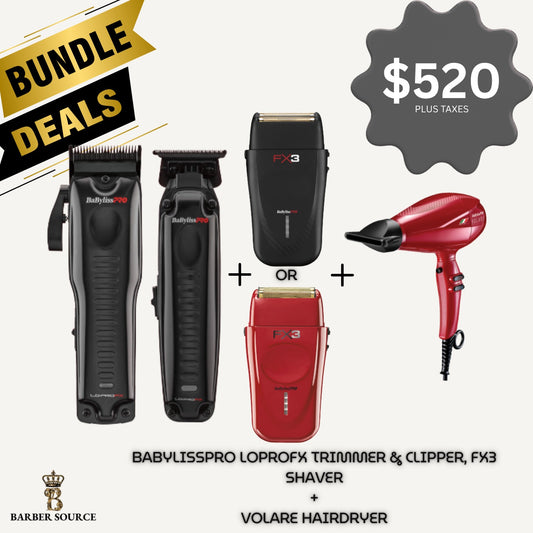Babyliss PRO Lithium FX Trimmer | Pro Lithium FX Clipper | Pro FX 3  Shaver |  VOLARE Hair Dryer SALE