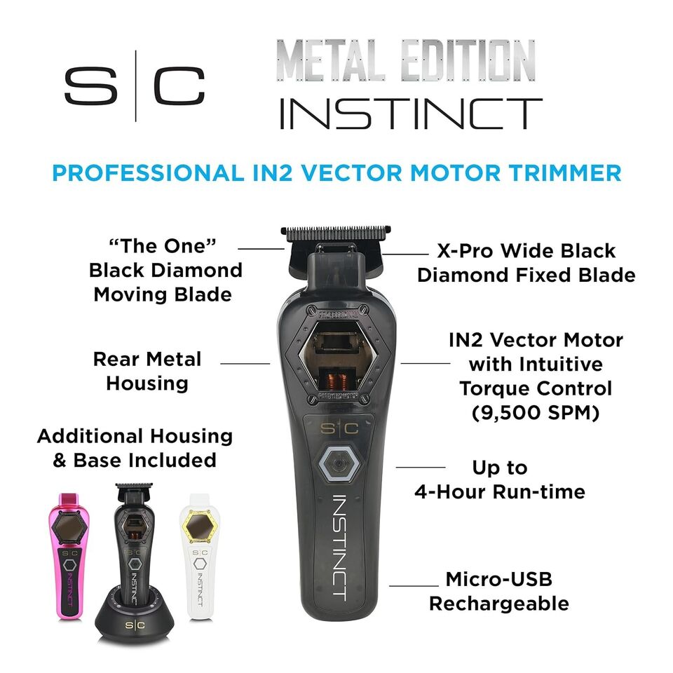 INSTINCT METAL TRIMMER - PROFESSIONAL IN2 VECTOR MOTOR WITH INTUITIVE TORQUE CONTROL