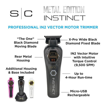 INSTINCT METAL TRIMMER - PROFESSIONAL IN2 VECTOR MOTOR WITH INTUITIVE TORQUE CONTROL