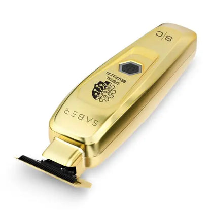 SABER - PROFESSIONAL FULL METAL BODY DIGITAL BRUSHLESS MOTOR CORDLESS HAIR TRIMMER - GOLD