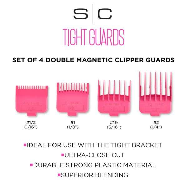 TIGHT GUARDS - BARBER HAIRSTYLIST DUB NEODYMIUM PLASTIC, 4 ASSORTED SIZES