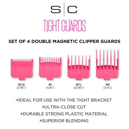 TIGHT GUARDS - BARBER HAIRSTYLIST DUB NEODYMIUM PLASTIC, 4 ASSORTED SIZES