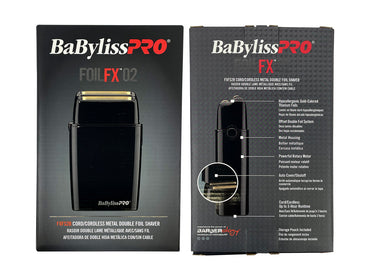 BABYLISS PRO | FOILFX02 | BLACK | Cordless Metal Double Foil Shaver